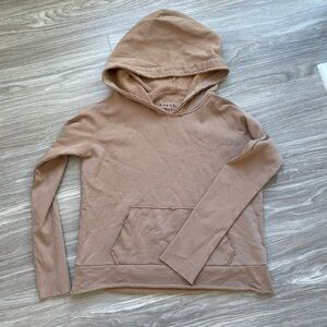 Frank & Eileen Women’s Essential Melanie Hoodie Sz L Triple Fleece Camel Tan